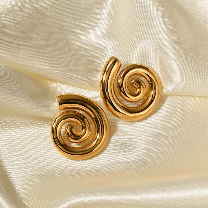 BowLift | 18k Polished Spiral Earrings