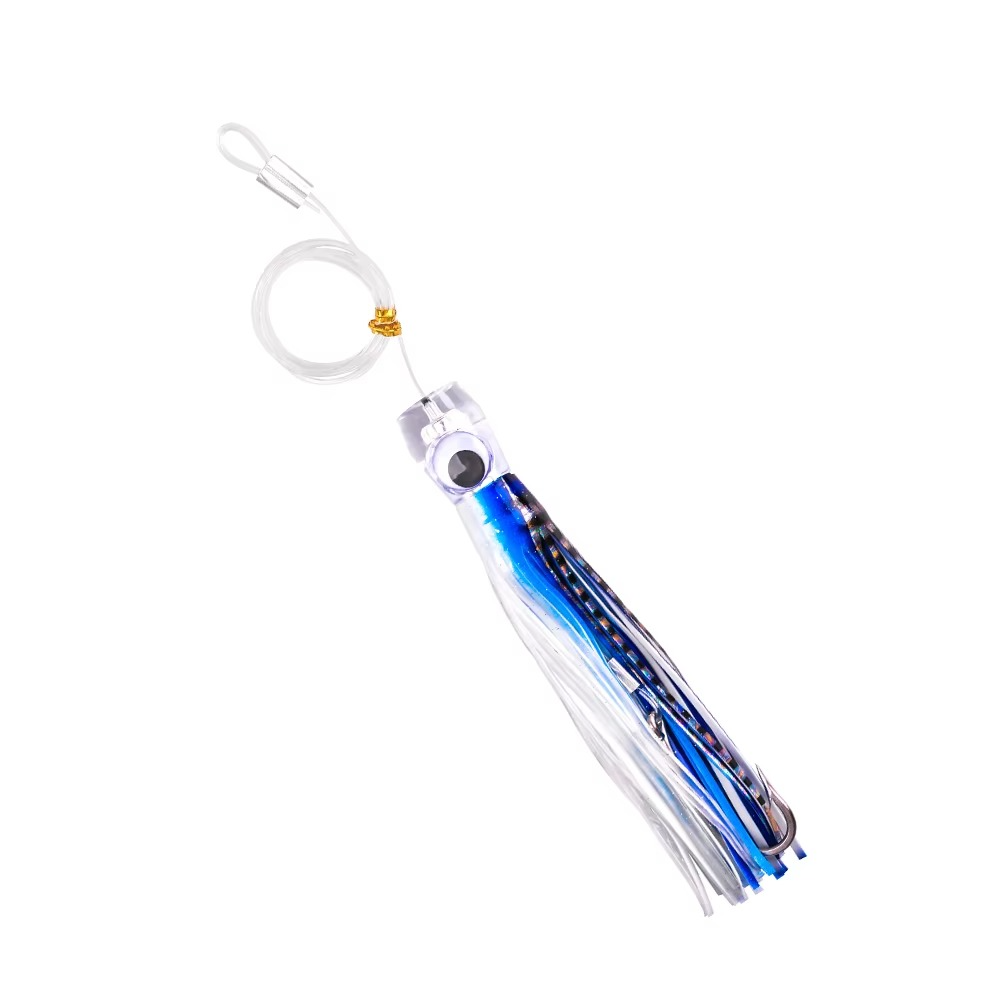 BowLift | 5pcs Rigged Trolling Skirt Tuna Lures for Mahi, Marlin, Shark, and Wahoo – Big Game Saltwater Fishing Lures