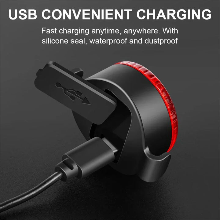 BowLift | USB Rechargeable LED Bike Light Set – Waterproof Bike Headlight and Tail Light with Multiple Modes for Safety and Visibility