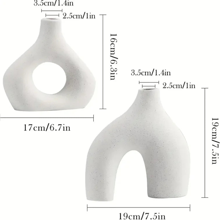 Oblong Vase 2-Piece Set Bowlift