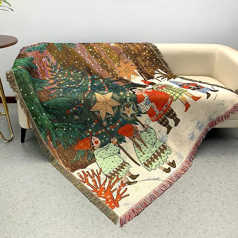 BowLift | Christmas Blanket Nutcracker and Stars Pattern