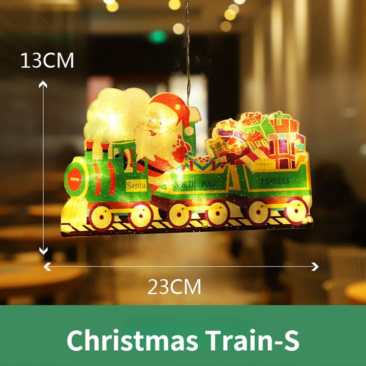 BowLift | Flashing Christmas Decor Window Hanging Lights