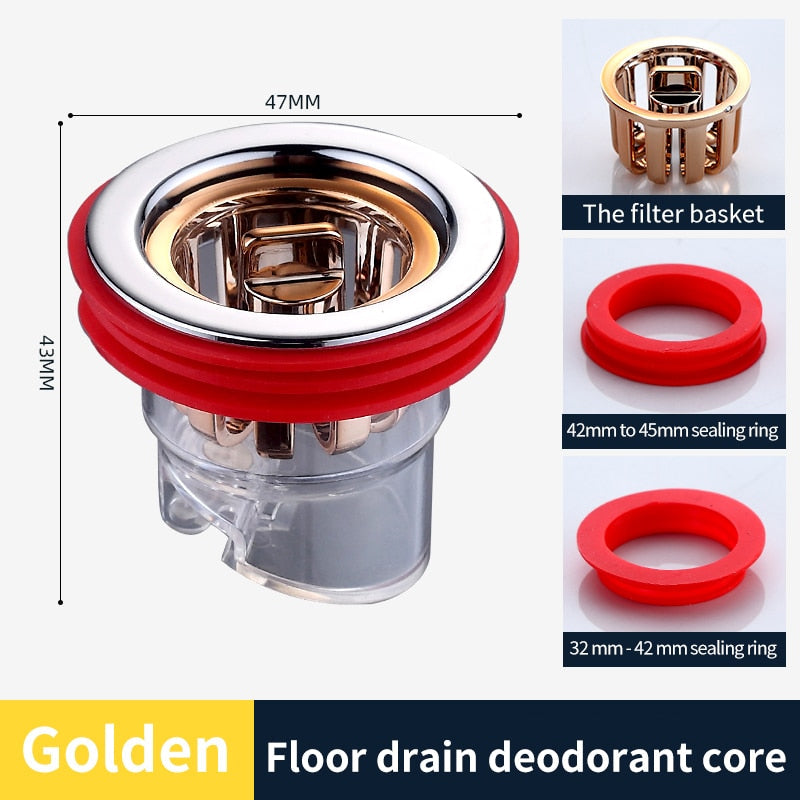 Safe Bathroom Universal Anti Odor Drain Filter Plug | Bowlift