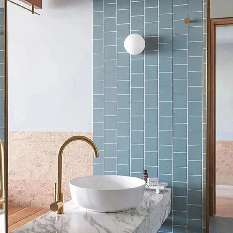 BowLift | Modern White Milk Glass Circular Wall Light