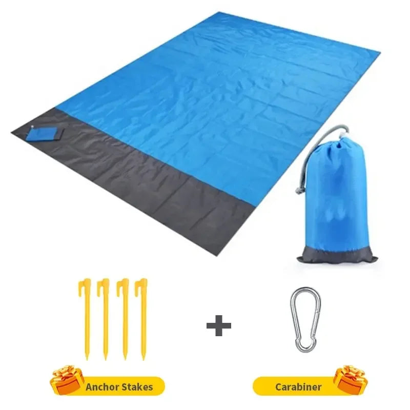 BowLift | Beach Blanket AeroLoom | XXL 210x200 cm | Waterproof & Sand-Free | Ultra-Light & Portable