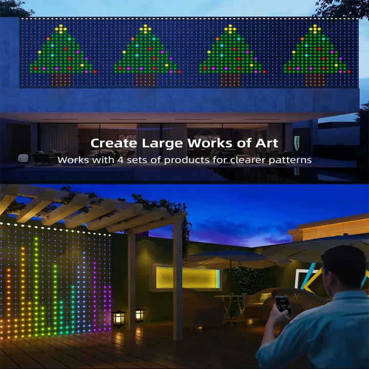BowLift | Musical RGB Curtain Garland LED Window Lights