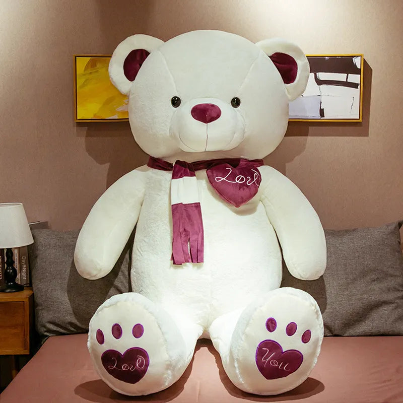 Giant Plush Bear with Soft Short-Plush Filling