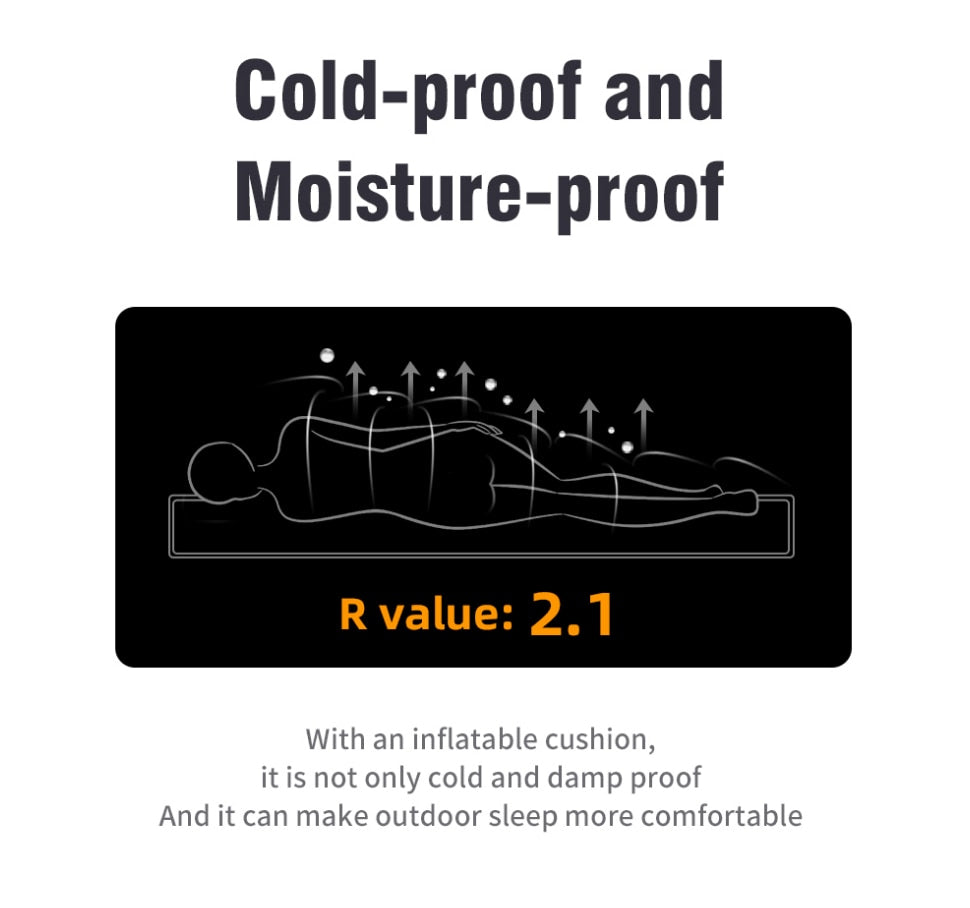 BowLift | Portable Inflatable Built-in Pillow Nature Nest Camping Bed