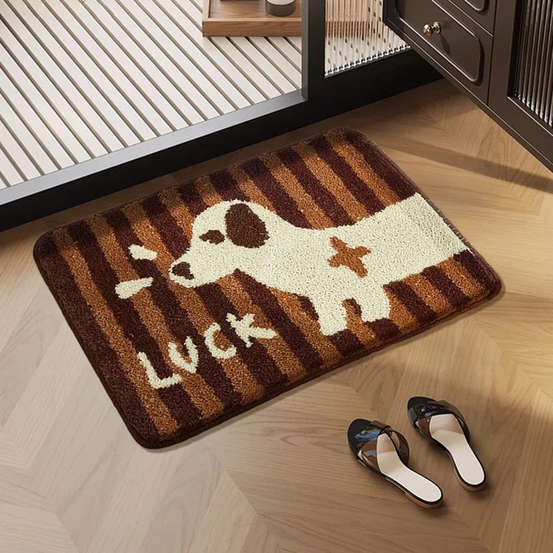 Tufted Dachshund Bathroom Mat | Bowlift