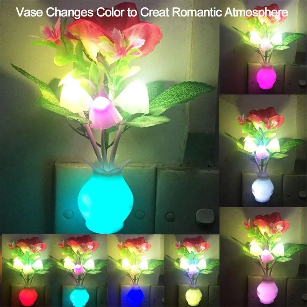 Mini Flower Vase Smart Light Sensor Night Lamp | Bowlift