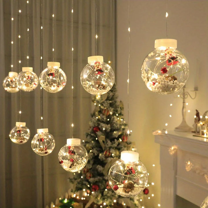 BowLift | LantaarnLuxe | Warm LED Christmas Curtain Decor