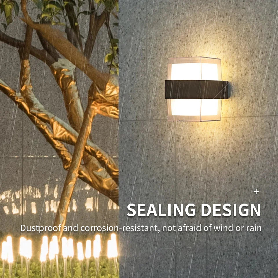 BowLift | LED Outdoor Wall Light AuroBeam | IP66 Waterproof | Motion Sensor & Twilight Sensor | 6W / 12W