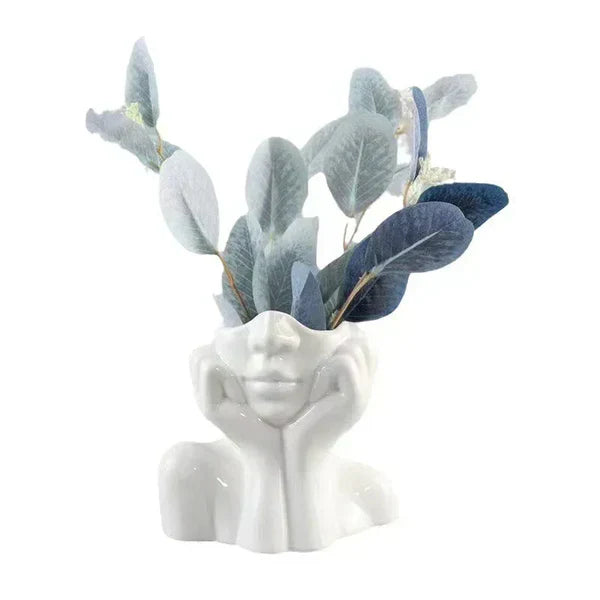 BowLift | Abstract Face Vase – Unique Design for Stylish Interior Decoration