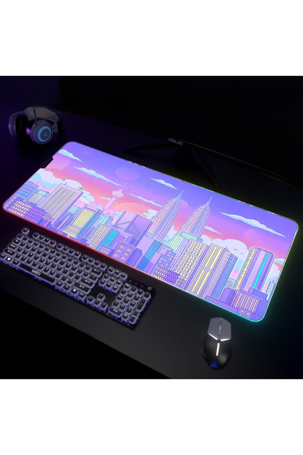 LED Gaming Mouse Pad | Bowlift