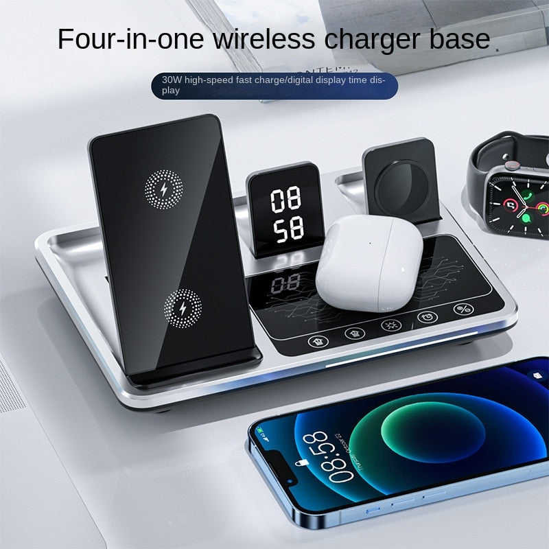 BowLift | All-In-One Wireless Charging Dock Clock