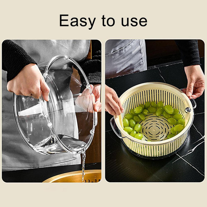 BowLift | Manual Spin Vegetable Drainer Basket