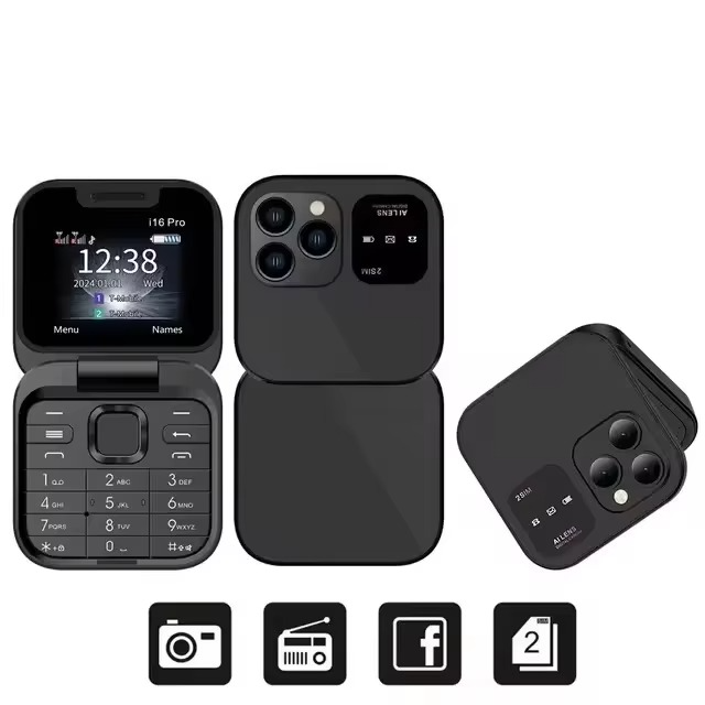 BowLift | Large Screen High-Volume Flip Phone with Dual SIM and Long Standby
