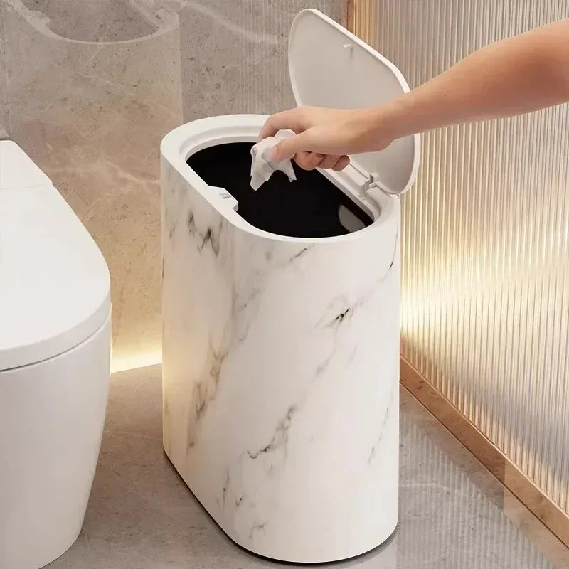 Nordic Marble Design Trash Can Bowlift