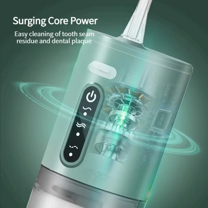 BowLift | Portable Water Flosser USB Rechargeable Oral Irrigator 9.5oz Electric Tooth Cleaner with 3 Modes Waterproof