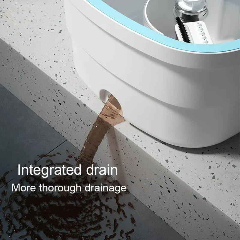 BowLift | AquaPure Spin Mop | 360° Rotating Mop with Water Separation | Hands-Free Cleaning System | 2.5L Bucket