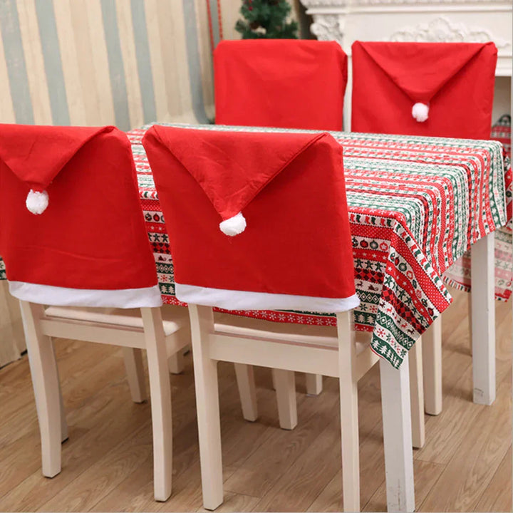 BowLift | SantaSeat Christmas Chair Covers – Set of Decorative Chair Covers with Santa Design