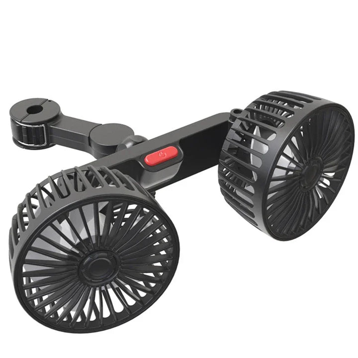 BowLift | Portable USB Dual-Head Car Fan 360° Rotatable with 3 Speeds – CoolBreeze