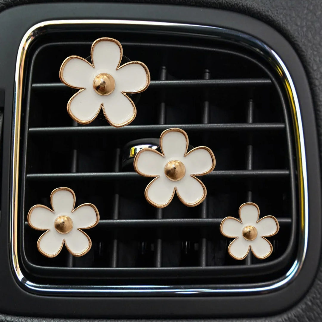 BowLift | FloraDrive Scent Clips | Flower Air Fresheners for Car | Set of 4 | Decorative Aromatherapy for Vent Slots
