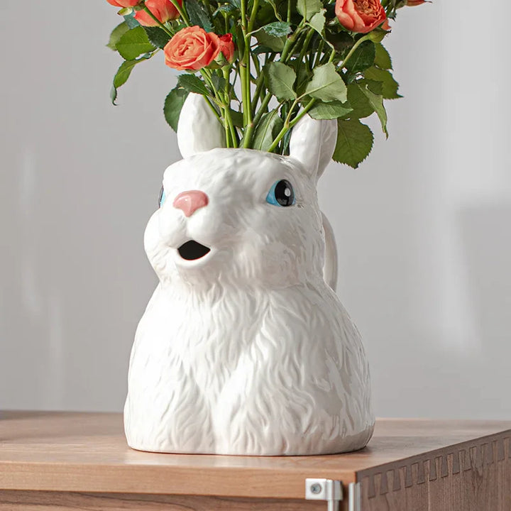 Cute Bunny Ceramic Vase | Bowlift