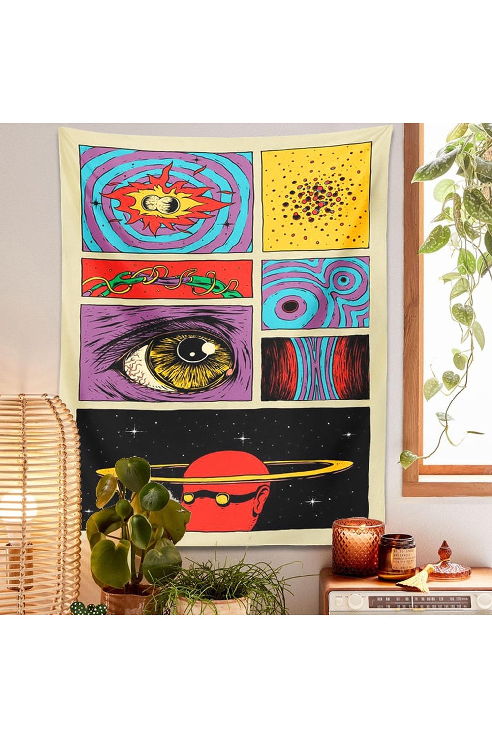 Cartoon Psychedelic Tapestry | Bowlift