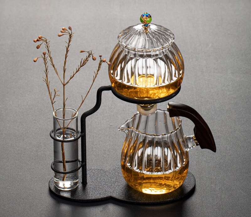 BowLift | Nature Leaf Magnetic Semi-Automatic Tea Set