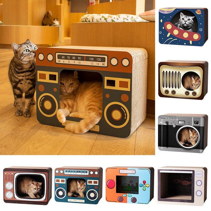 BowLift | DIY Vintage Cat Scratching Board Bed