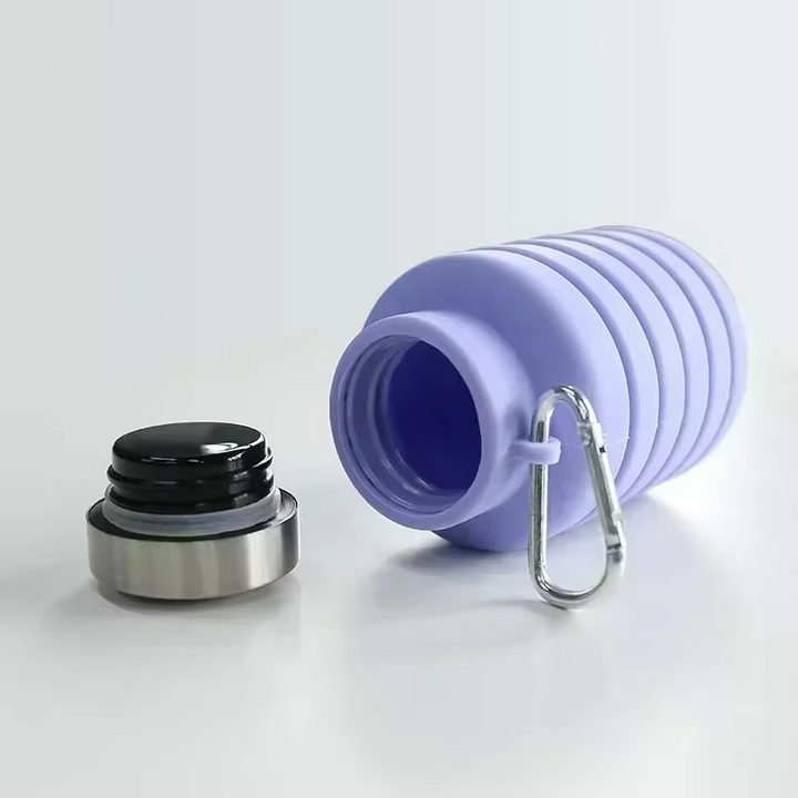 BowLift | Collapsible Silicone Water Bottle – Portable Folding Travel & Sports Bottle Cup