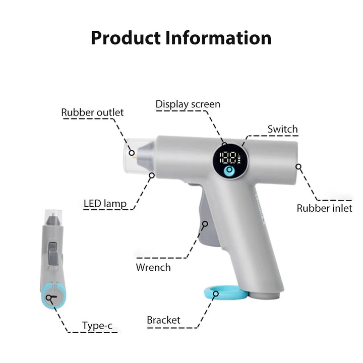 BowLift | Cordless Hot Glue Gun With LED