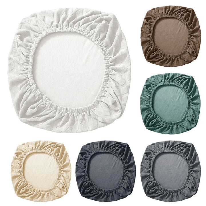 BowLift | Spandex elastic office chair cover Jacquard seat covers pineapple mesh fleece protective cover elastic computer seat protector