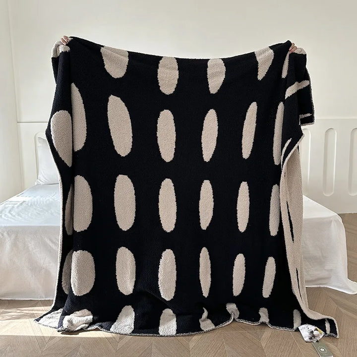 Floral Sofa Blanket – Nordic Fleece Throw | Bowlift