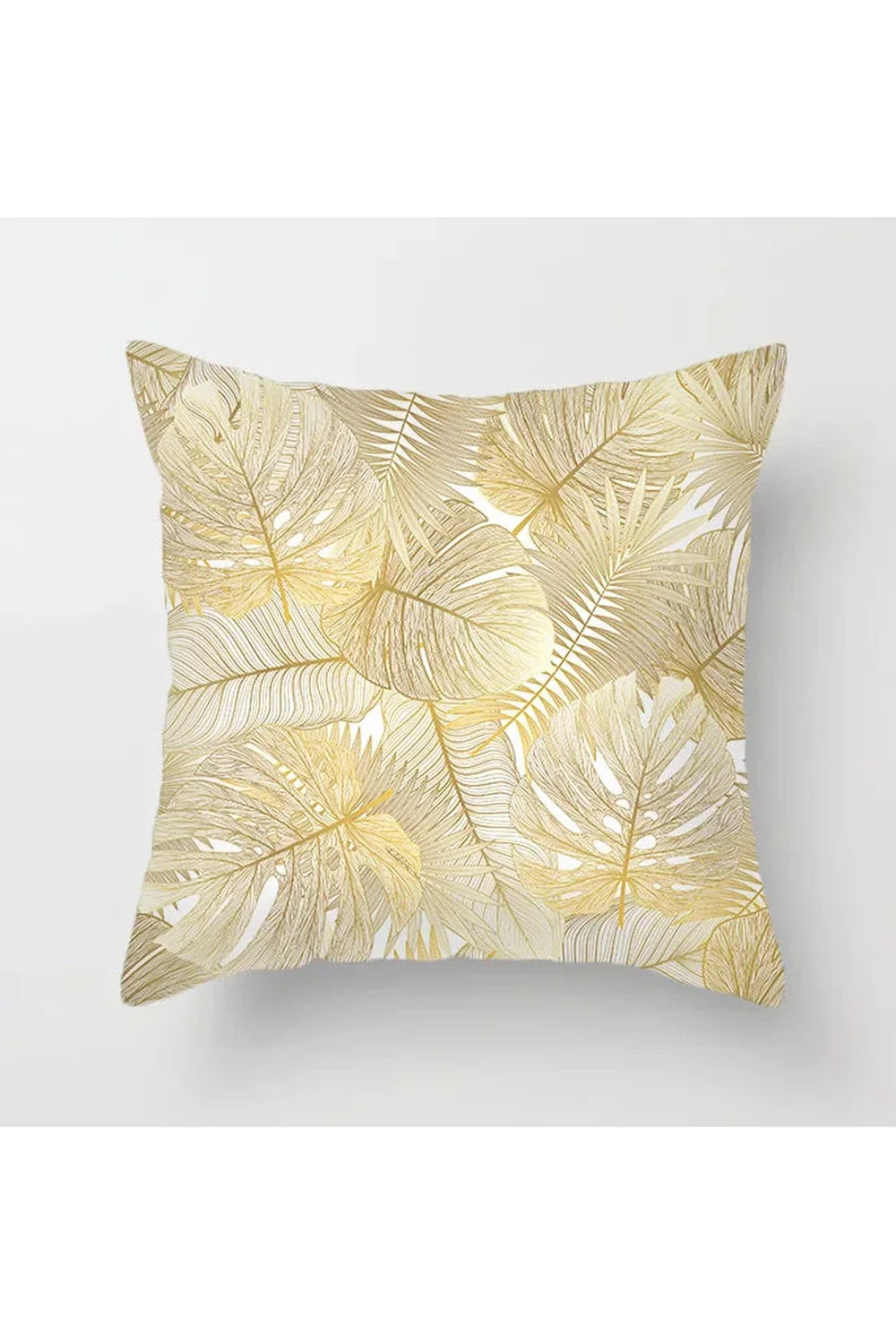 Yellow Leaf Polyester Pillowcase | Bowlift