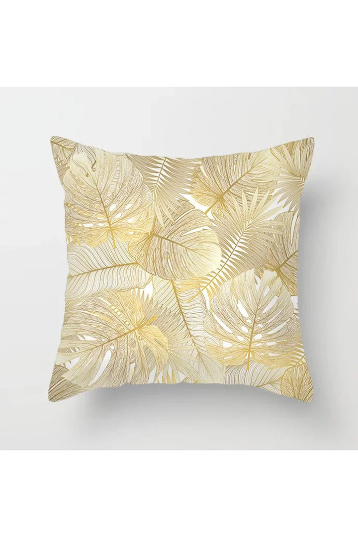 Yellow Leaf Polyester Pillowcase | Bowlift