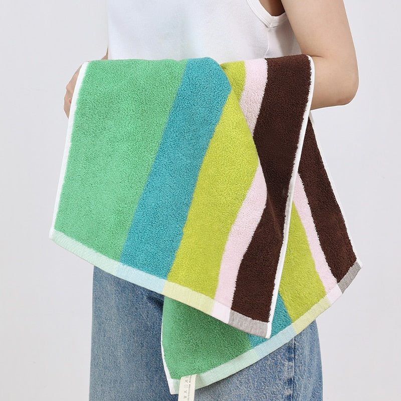 Colour Block Towels - Stripe Tile | Bowlift