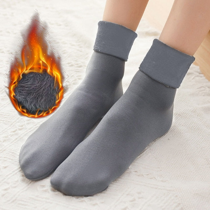 BowLift | Thermal Touch Winter Warm Solid Thick Socks