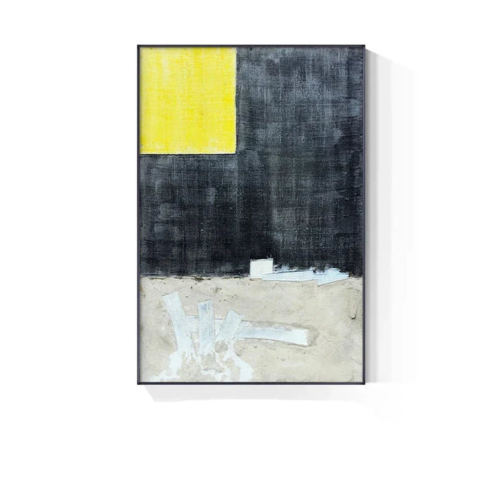 Blue Grey Industrial Abstract Wall Art Fine Art Canvas Prints Modern Art For Contemporary Living Room Dining Room Home Office Foyer Art Decor | Bowlift