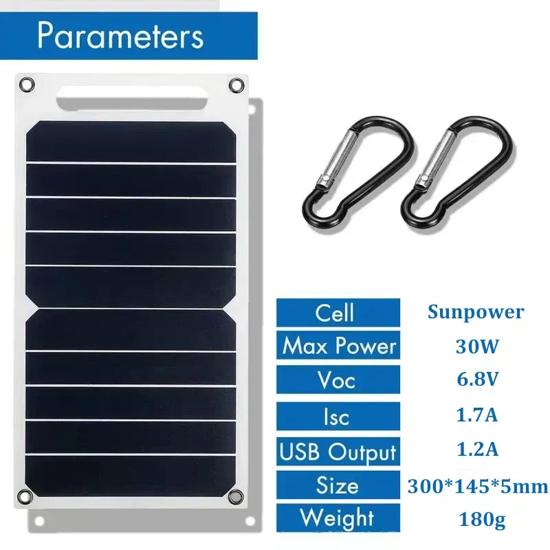 BowLift | Sunivera Solar Charger | Ultralight & Lightweight | 6W USB Panel | Weatherproof & Portable