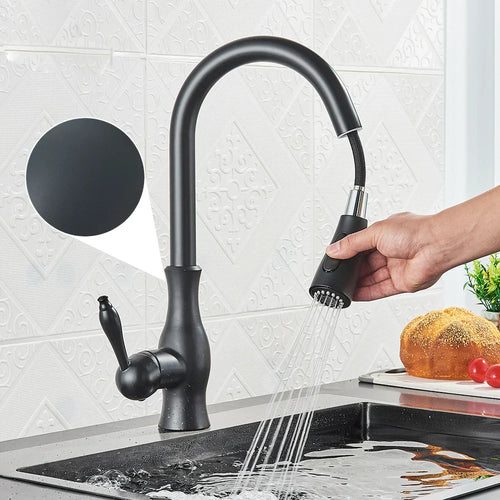 BowLift | GlamFaucet Kitchen Faucet - Luxury Golden Kitchen Mixer Faucet