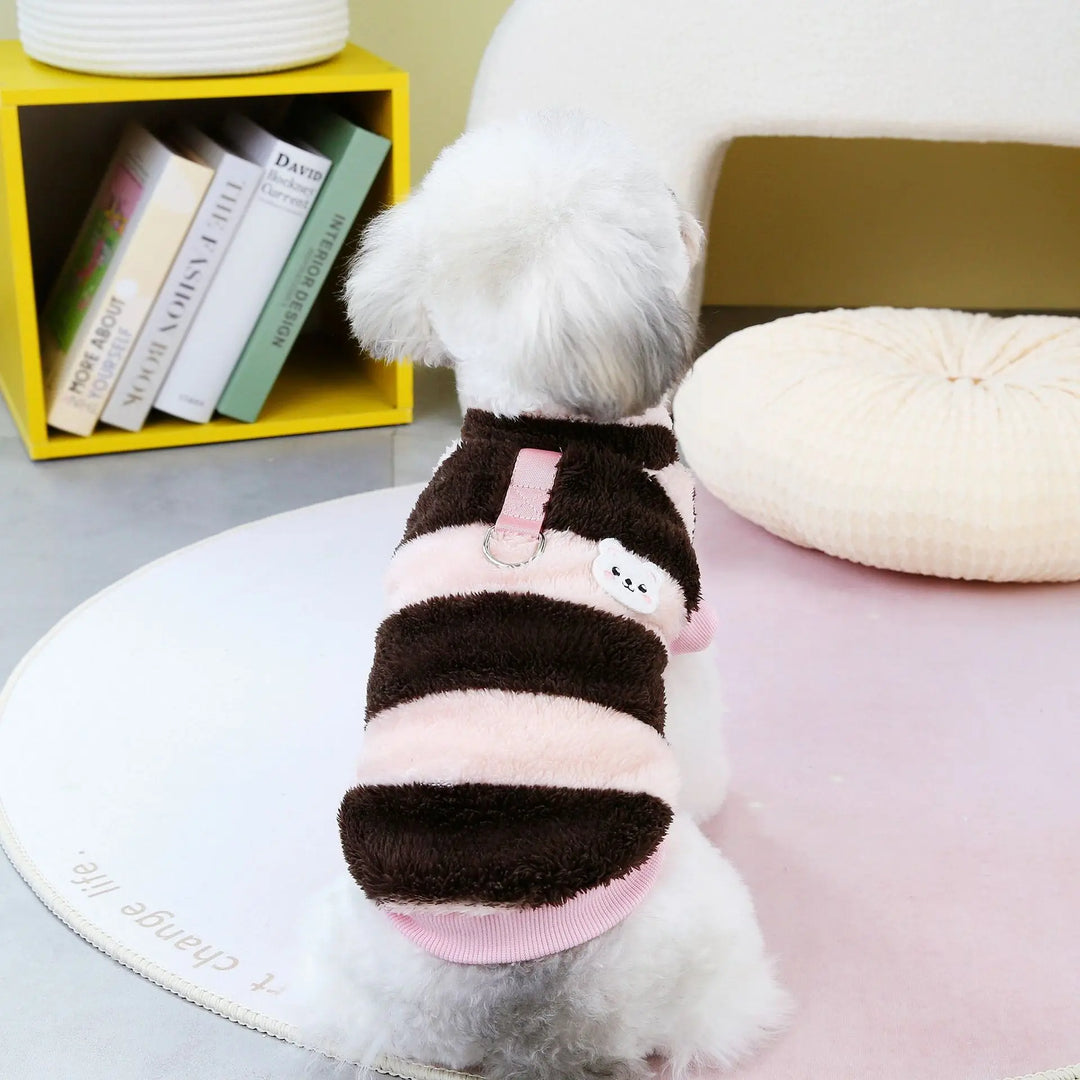 Warmer fleece dog sweater for small dogs Bowlift
