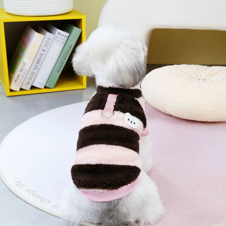Warmer fleece dog sweater for small dogs Bowlift