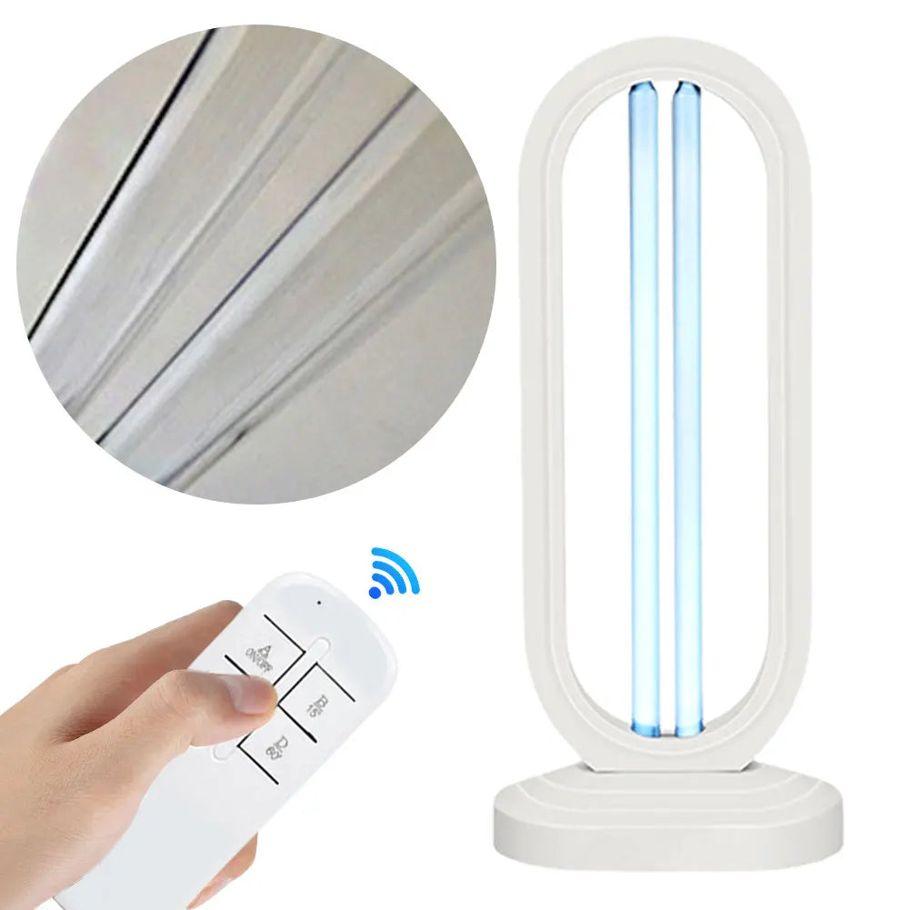 BowLift | Purevia UV-C Disinfection Lamp | 38W | With Remote Control & 3 Timer Levels | UV + Ozone | 41.5 × 18 cm
