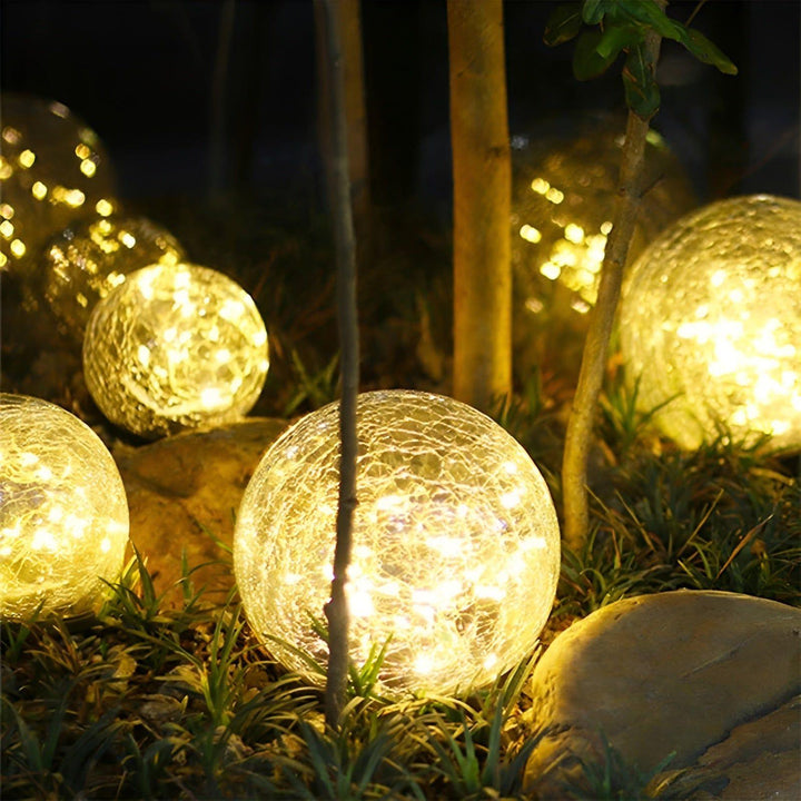 BowLift | Lumora Solar Garden Light | Warm White LED Light | Automatic & IP65 Waterproof | Broken Glass Design