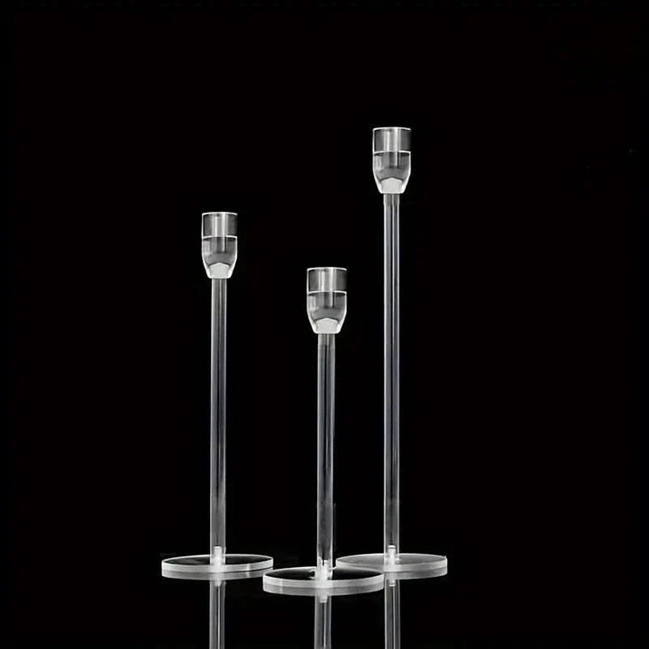 BowLift | LumenAcry Acrylic Candle Holder Set (3-piece)