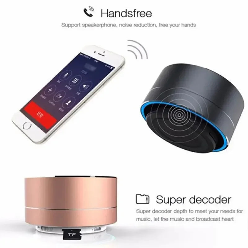 BowLift | Klarova Mini Bluetooth Speaker | HiFi Sound Quality | TF & USB Support | Portable & Compact
