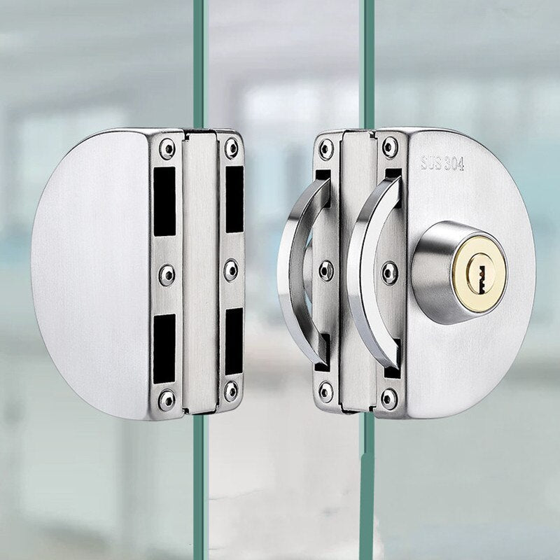 BowLift | Sliding Door Stainless Steel Safety Glass Door Lock