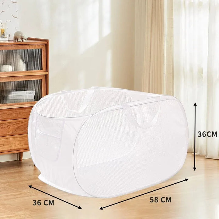 BowLift | Laundry Basket Faltix | Pop-Up Design | With Side Pocket & Reinforced Frame | Single or with Double Separation